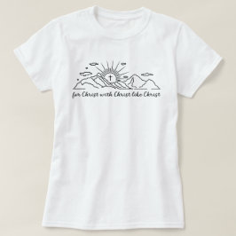 Voor Christus met Christus als Christus Katholiek T-shirt