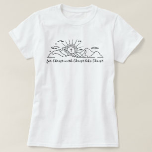 Voor Christus met Christus als Christus Katholiek T-shirt