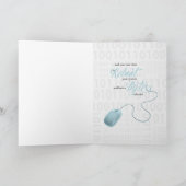 voor Co-Worker Funny Birthday Computer Guy Kaart (Binnen)