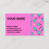 Voor Coach Pickleball pastel hou ik van Pickleball Visitekaartje (Achterkant)