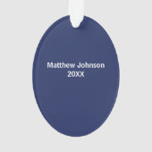 Voor Computer Consultant Kerstboom Aangepaste naam Ornament (achterkant)