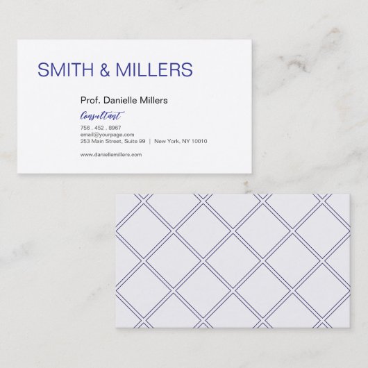 Voor consultants visitekaartje (Voorkant / Achterkant)