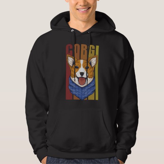 Voor Corgi Dog Hoodie (Voorkant)