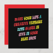 VOOR CREATIEVE AVONTUREN EN MENSEN DIE VAN HET LEV KAART (Voorkant / Achterkant)