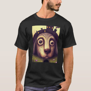 Voor Cute Dog Puppie Fan in Dog Art Style Premium_ T-shirt