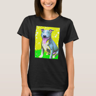 Voor Cute Dog Puppie Fan in Dog Art Style Premium_ T-shirt