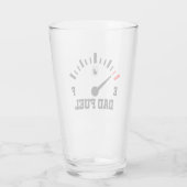 Voor Dad Fuel Vaderdag Funny Beer Humor Glas (Achterkant)