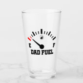 Voor Dad Fuel Vaderdag Funny Beer Humor Glas (Voorkant)
