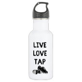 Voor dansers Live Love Tap Waterfles (Voorkant)