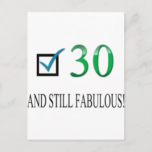 Voor de 30e verjaardag briefkaart