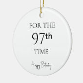 Voor de 97e keer Verjaardag Keramisch Ornament (Links)