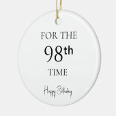 Voor de 98e keer Verjaardag Keramisch Ornament (Links)