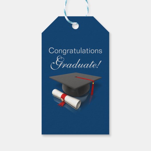 Voor de Afstuderen Gift Labels Cadeaulabel (Achterkant)