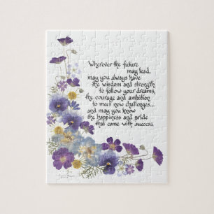 Voor de afstuderen legpuzzel