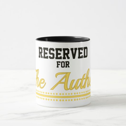 Voor de auteur  mok (Midden)