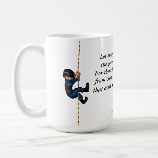Voor de autoriteiten koffiemok (Links)