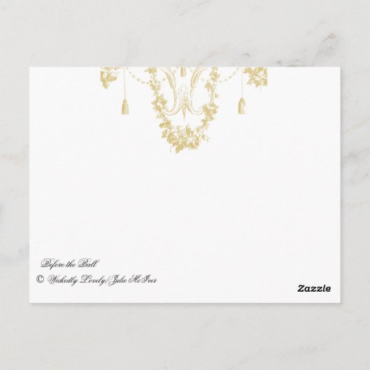 Voor de bal briefkaart (Achterkant)