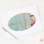 Voor de bal Dank u stickers (Envelop)