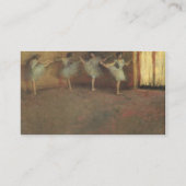 Vóór de ballet (detail) door Edgar Degas Visitekaartje (Achterkant)