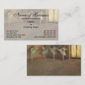 Vóór de ballet (detail) door Edgar Degas Visitekaartje (Voorkant / Achterkant)