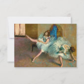 Voor de ballet door Edgar Degas Bedankkaart (Voorkant)