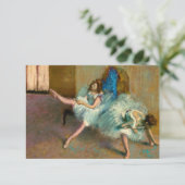 Voor de ballet door Edgar Degas Bedankkaart (Staand voorkant)