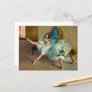 Voor de ballet door Edgar Degas Briefkaart