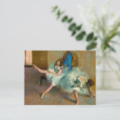 Voor de ballet door Edgar Degas Briefkaart (Staand voorkant)