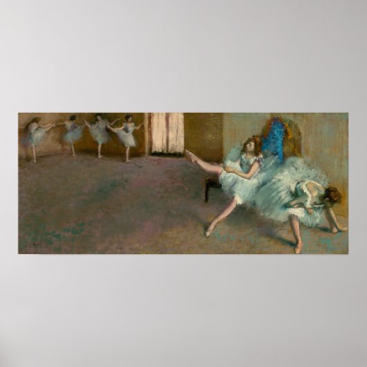 Voor de ballet - Edgar Degas Fine Art Poster (Voorkant)