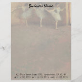 Voor de ballet van Edgar Degas, kunst Briefhoofd Sjabloon (Voorkant)