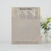 Voor de ballet van Edgar Degas,  kunst Briefhoofd Sjabloon (Staand voorkant)