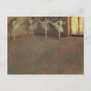 Voor de ballet van Edgar Degas,  kunst Briefkaart