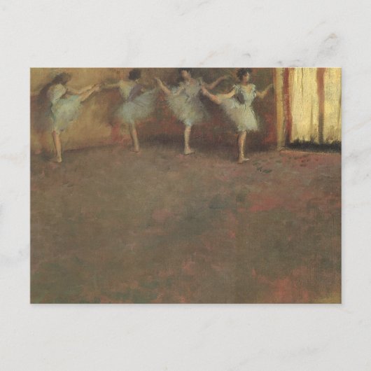Voor de ballet van Edgar Degas,  kunst Briefkaart (Voorkant)