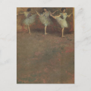 Voor de ballet van Edgar Degas,  kunst Briefkaart