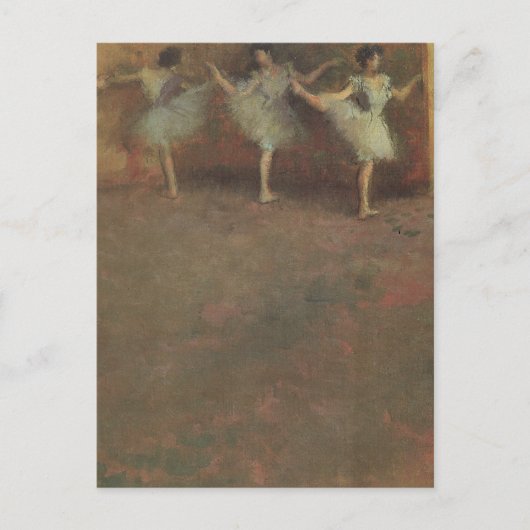 Voor de ballet van Edgar Degas,  kunst Briefkaart (Voorkant)