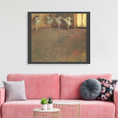 Voor de ballet van Edgar Degas,  kunst Canvas Afdruk (Insitu (Woonkamer))