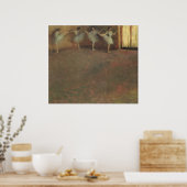 Voor de ballet van Edgar Degas,  kunst Poster (Keuken)