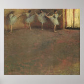 Voor de ballet van Edgar Degas,  kunst Poster (Voorkant)