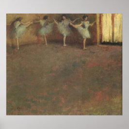 Voor de ballet van Edgar Degas,  kunst Poster