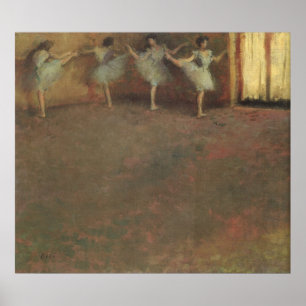 Voor de ballet van Edgar Degas, kunst Poster