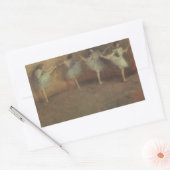 Voor de ballet van Edgar Degas,  kunst Rechthoekige Sticker (Envelop)