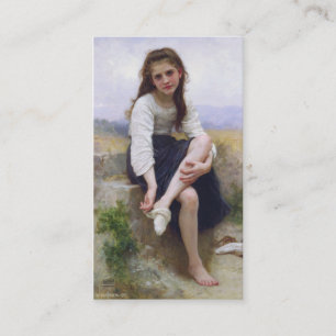 Voor de Bath - John William Waterhouse Visitekaartje