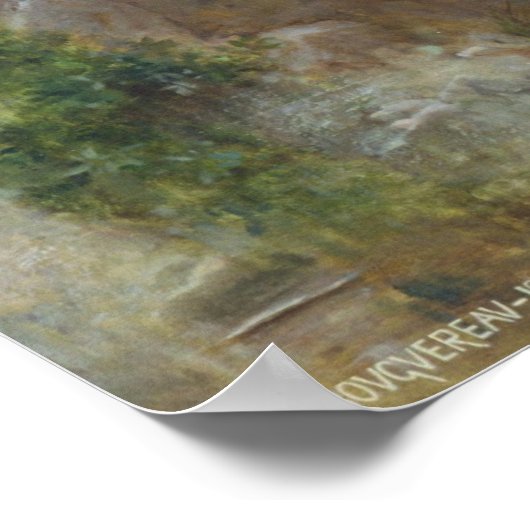 Voor de Bath van William Bougereau Poster (Hoek)