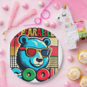 Voor de beer liefhebber papieren bordje (Feest)