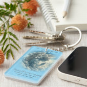 Voor de bescherming van geliefden Angel Prayer Kaa Sleutelhanger (Voorkant Rechts)