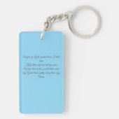 Voor de bescherming van geliefden Angel Prayer Kaa Sleutelhanger (achterkant)