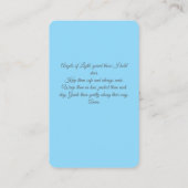 Voor de bescherming van geliefden Angel Prayer Kaa Visitekaartje (Achterkant)