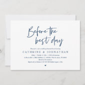 Voor de beste dag, de repetitie van het huwelijk I Kaart (Voorkant)