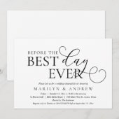 Voor de beste dag ooit, het eten van de repetitie  kaart (Voorkant / Achterkant)