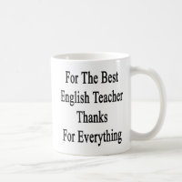 Voor de beste Engelse leraar Bedankt voor alles